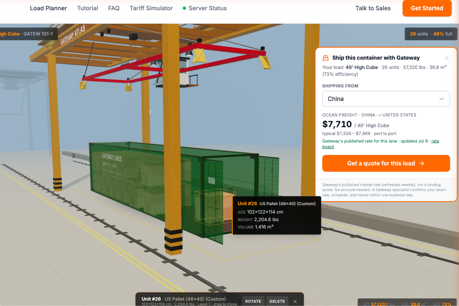 Gateway Lines Opens Free No-Signup Access to Its Smart 3D Load Planner